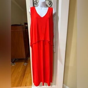 Chico's Red Layered Dress Sz 4